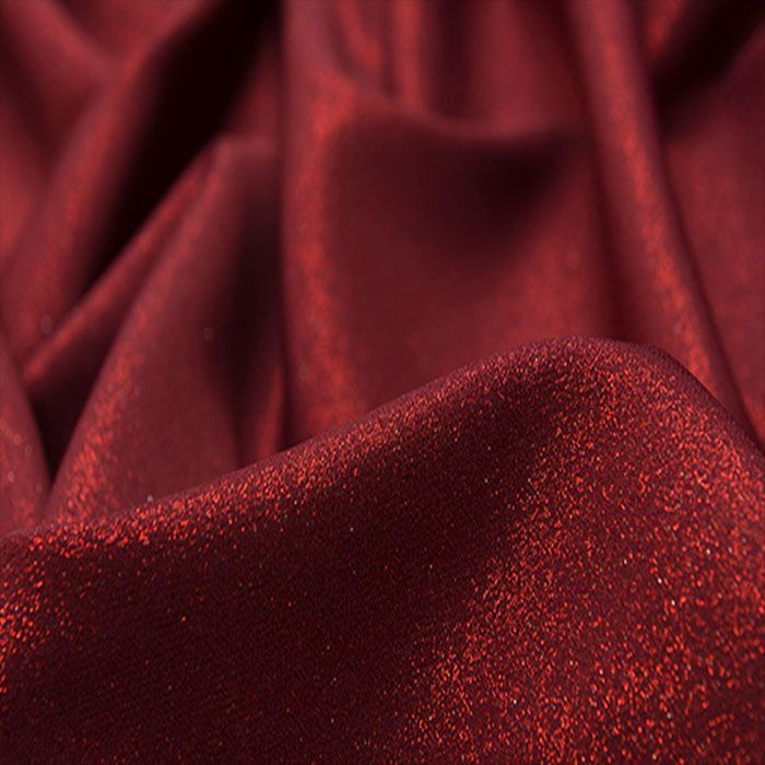 Blizgus puošnus audinys Barbie Burgundy||TavoSapnas