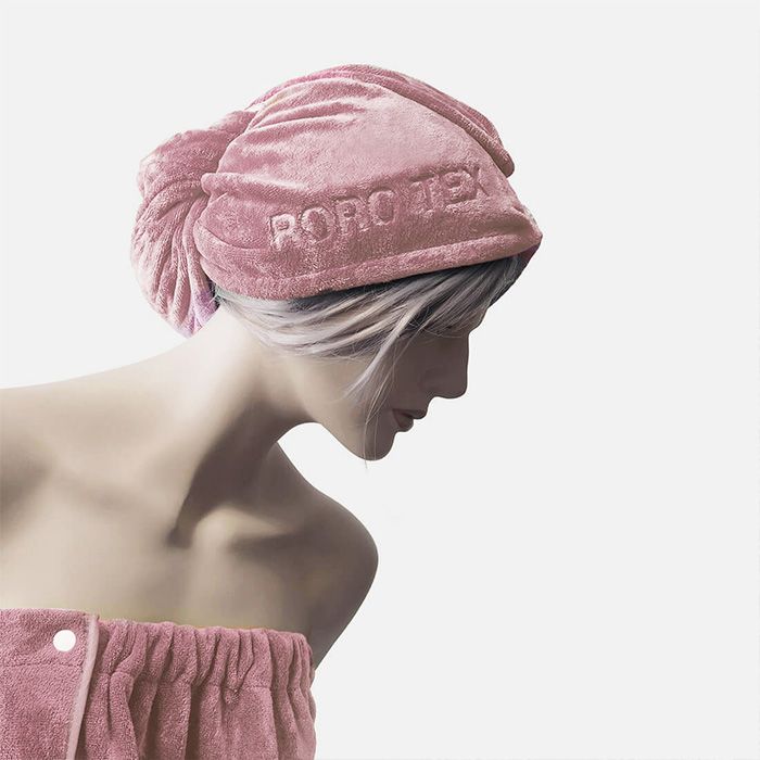 Plaukų rankšluostis-turbanas Pelenų rožinis||TavoSapnas
