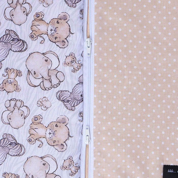 Šiltas miegmaišis su dvipusiu užtrauktuku Mini zoo, 90 cm||TavoSapnas