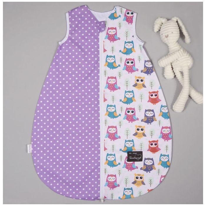 Vasarinis miegmaišis su dvipusiu užtrauktuku Purple, 70 cm||TavoSapnas