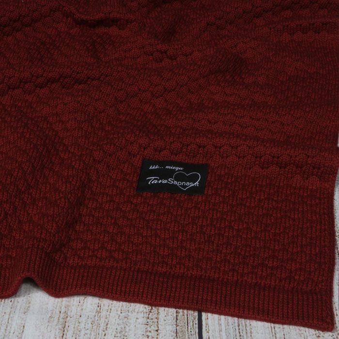 Megztas merino vilnos pledukas Molinukas, 75x100cm||TavoSapnas