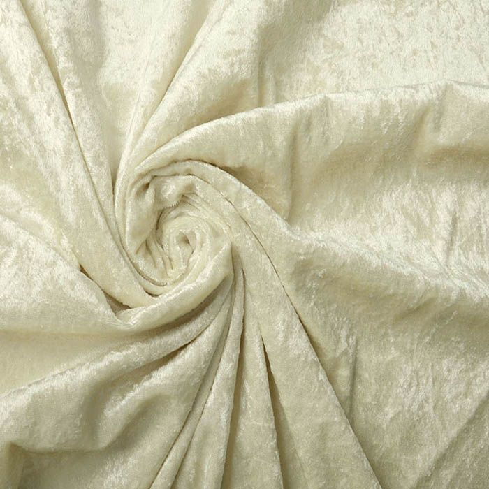 Plonas glamžytas aksomas Vanilla||TavoSapnas