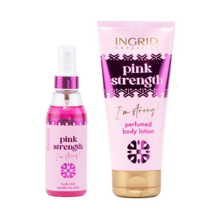 Ingrid Cosmetics parfumuotas rinkinys PINK STRENGTH||TavoSapnas