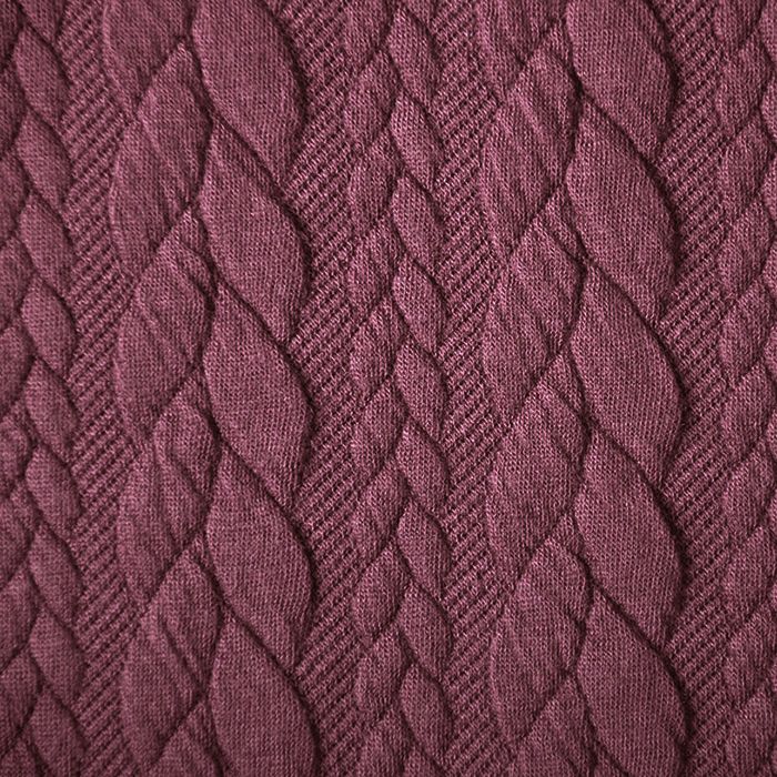 Puošnus faktūrinis trikotažas Tamsus pelenų rožinis, likutis 0.50x1.50m||TavoSapnas