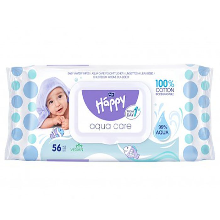 Drėgnos servetėlės Happy Aqua Care||TavoSapnas