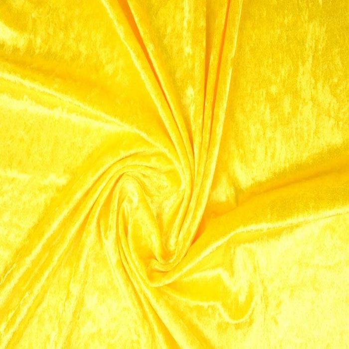 Plonas glamžytas aksomas, Ryškus geltonas, likutis 1x1.40m||TavoSapnas