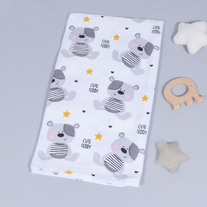 Flanelinis vystyklas Little Bear, 65x75 cm||TavoSapnas
