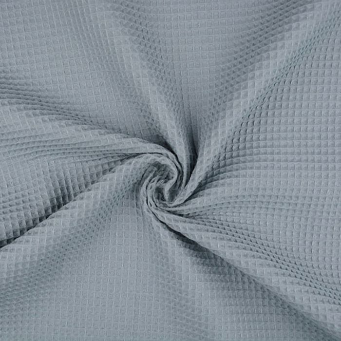 Medvilninis audinys WAFFLE, melsvai pilkas||TavoSapnas