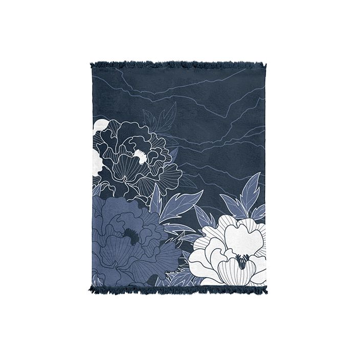 Medvilninis pledas Fashion Collection  Velvet Flowers, 150x200 cm||TavoSapnas