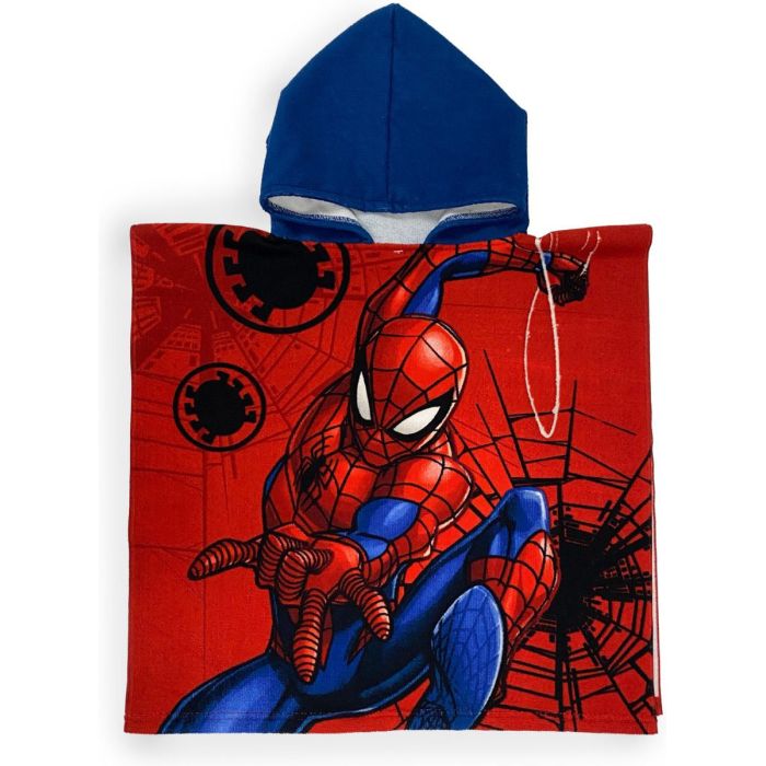 Rankšluostis-pončas Spiderman, 55x110 cm||TavoSapnas