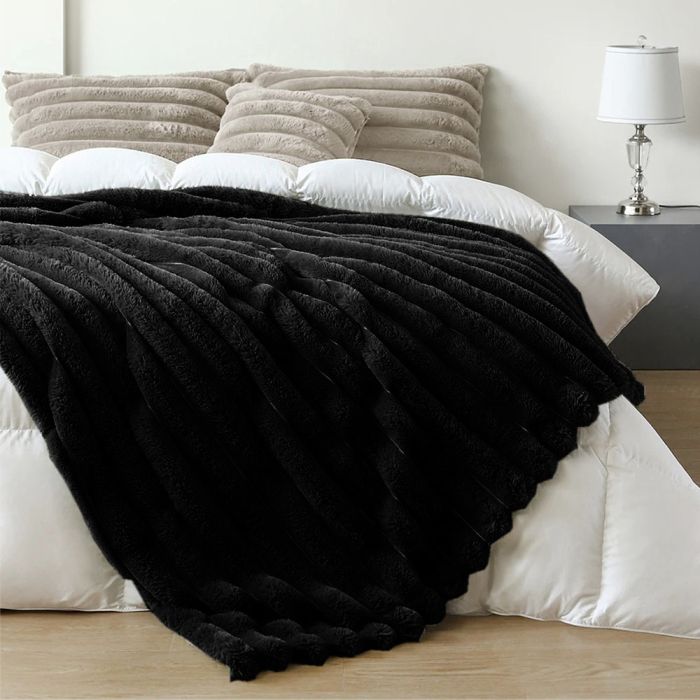 Super Soft pliušo pledas-lovatiesė, 200x220 cm||TavoSapnas