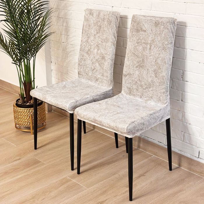 Kėdžių užvalkalai Cream, 2 vnt.||TavoSapnas