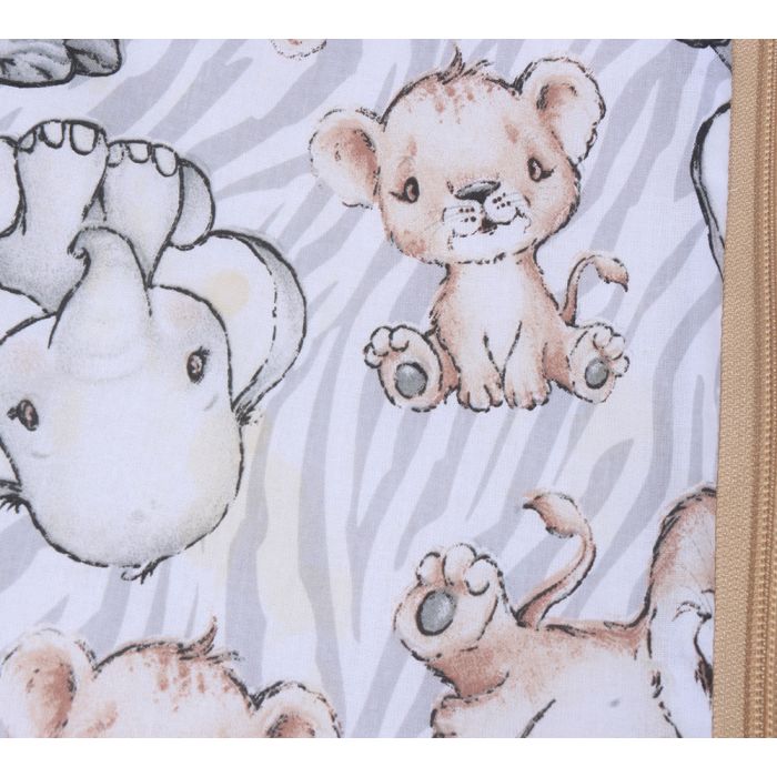 Šiltas miegmaišis su dvipusiu užtrauktuku Zoo, 80 cm (su dėme)||TavoSapnas