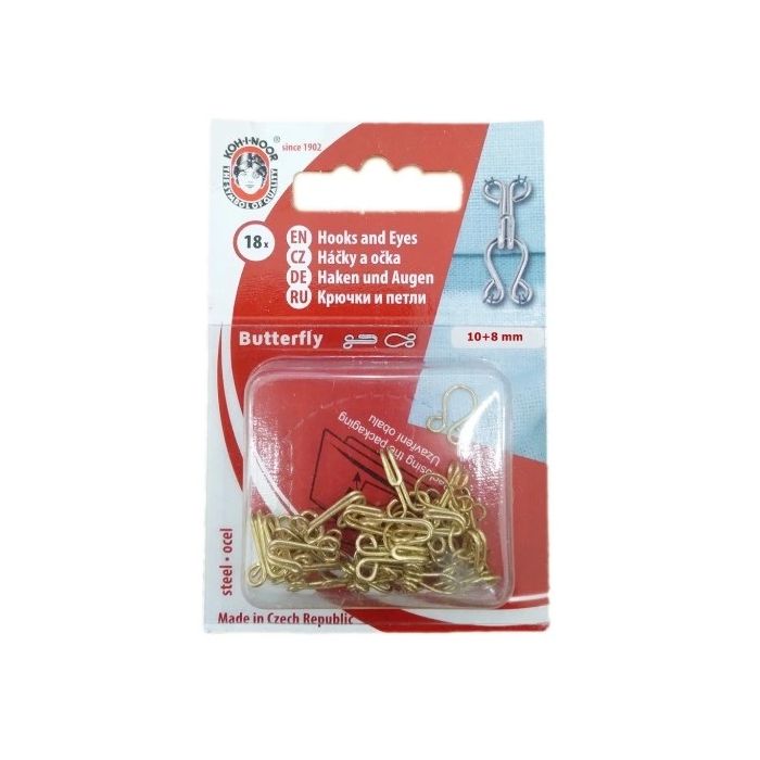 Užsegimai aukso, 8x10mm||TavoSapnas