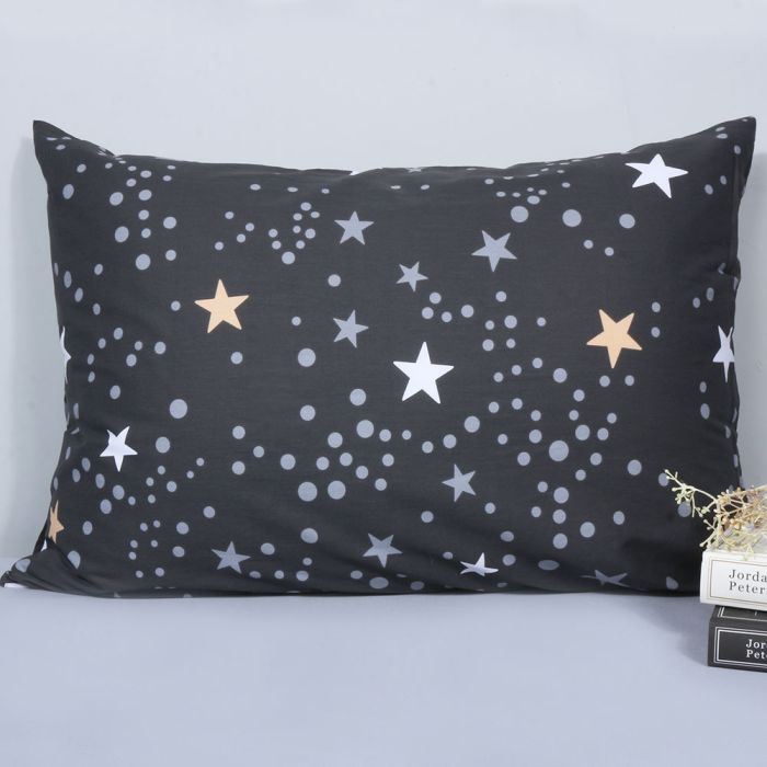 Medvilninis pagalvės užvalkalas su užtrauktuku Stars, 50x70 cm||TavoSapnas