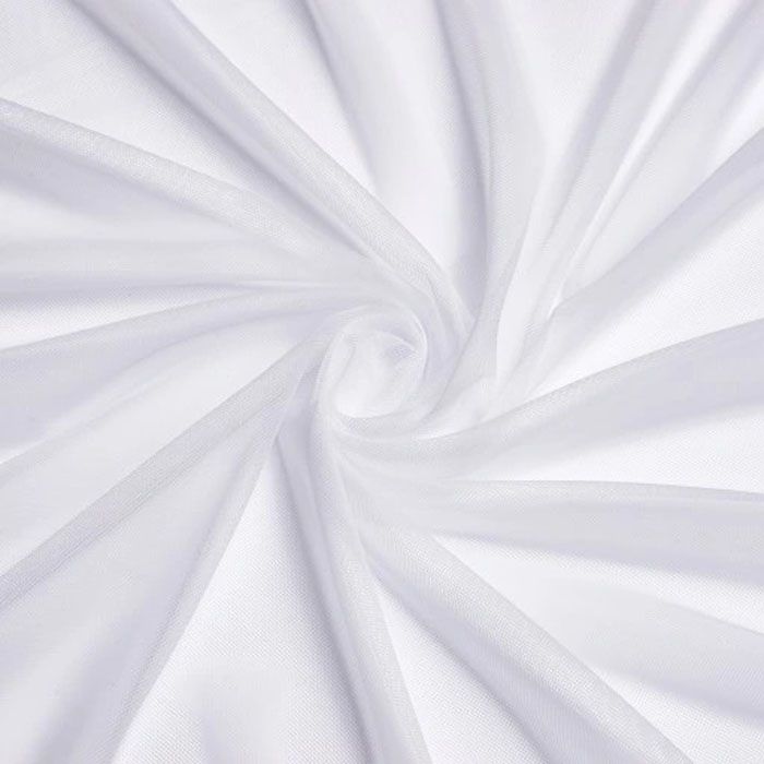 Tiulis su elastanu Baltas, likutis 0.30x1.60m||TavoSapnas