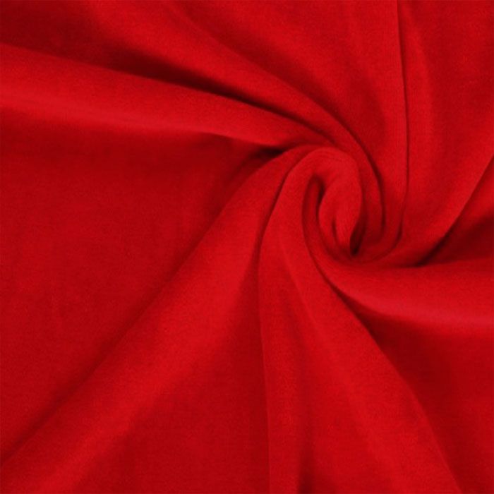 Medvilninis veliūras raudonas, likutis 0.60x1.80m||TavoSapnas