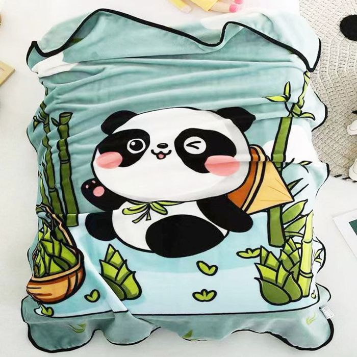 Soft pliušo pledukas Panda, 95x140 cm||TavoSapnas