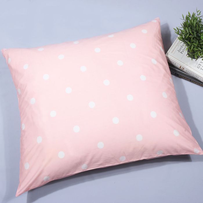 Medvilninis pagalvės užvalkalas su užtrauktuku Pink Bubbles, 70x80 cm||TavoSapnas