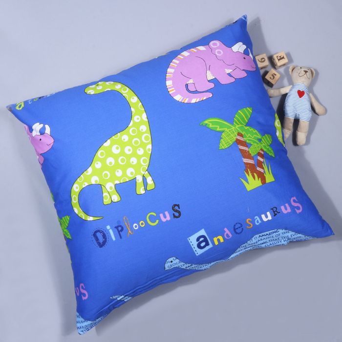 Medvilninis pagalvės užvalkalas su užtrauktuku Dino, 70x75 cm||TavoSapnas