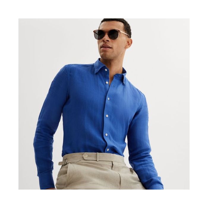 Minkštas plautas linas Royal Blue||TavoSapnas