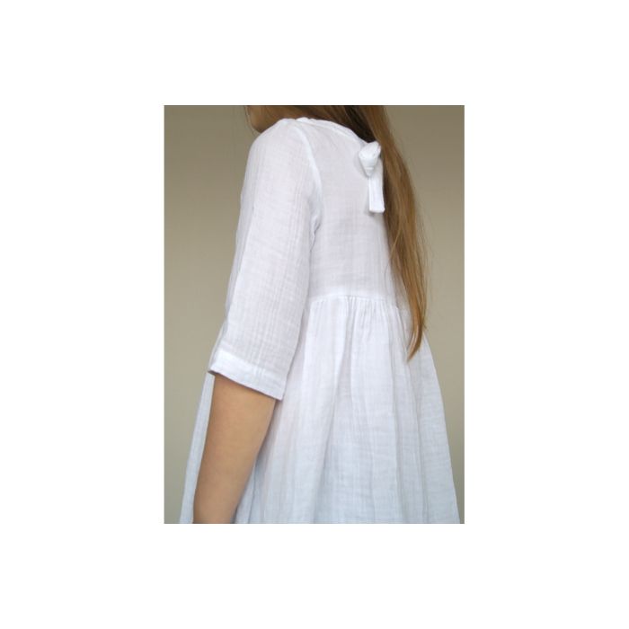 Double gauze muslinas baltas, likutis 1.35x1.40m||TavoSapnas