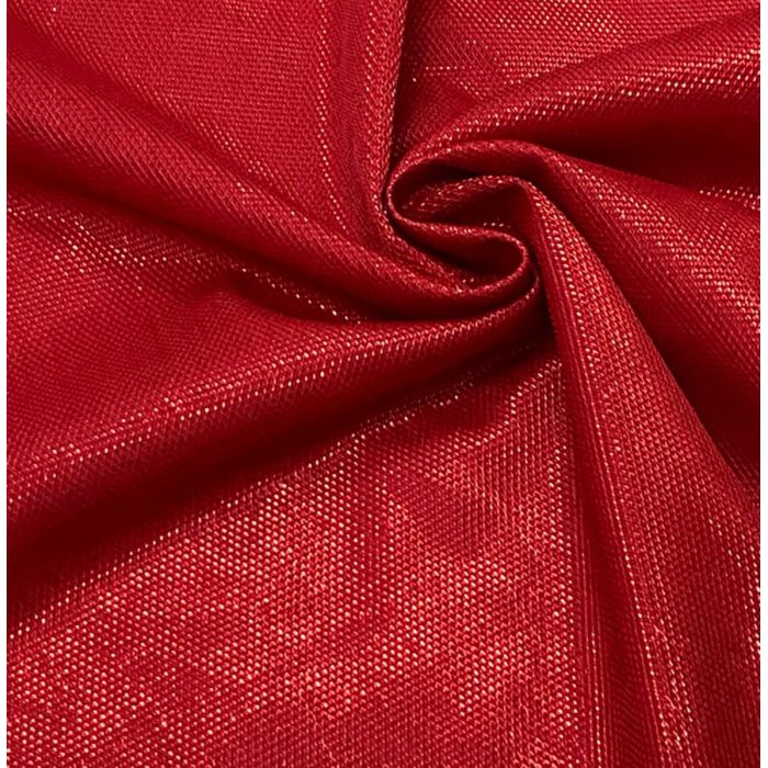 Blizgus puošnus audinys Lurex Red Moonlight, likutis 0.44x1.40m||TavoSapnas