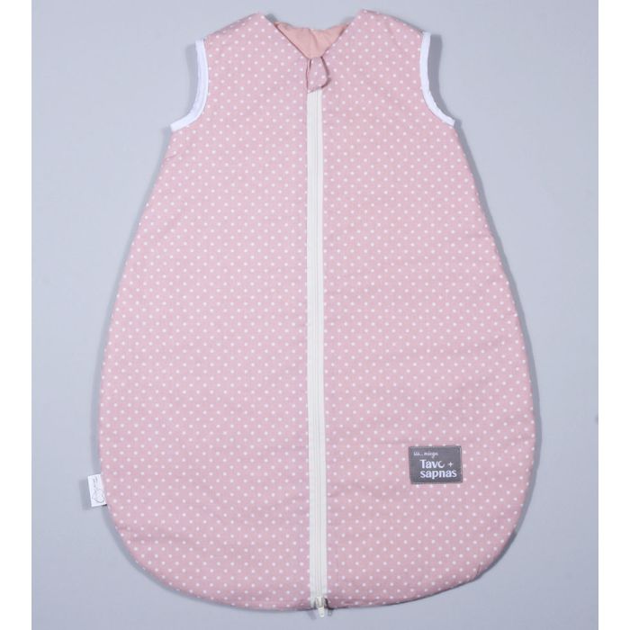 Miegmaišis su dvipusiu užtrauktuku Pink Dots, 75 cm||TavoSapnas