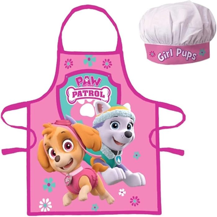 Neperšlampanti vaikiška prijuostė su virėjo kepure, Paw Patrol||TavoSapnas