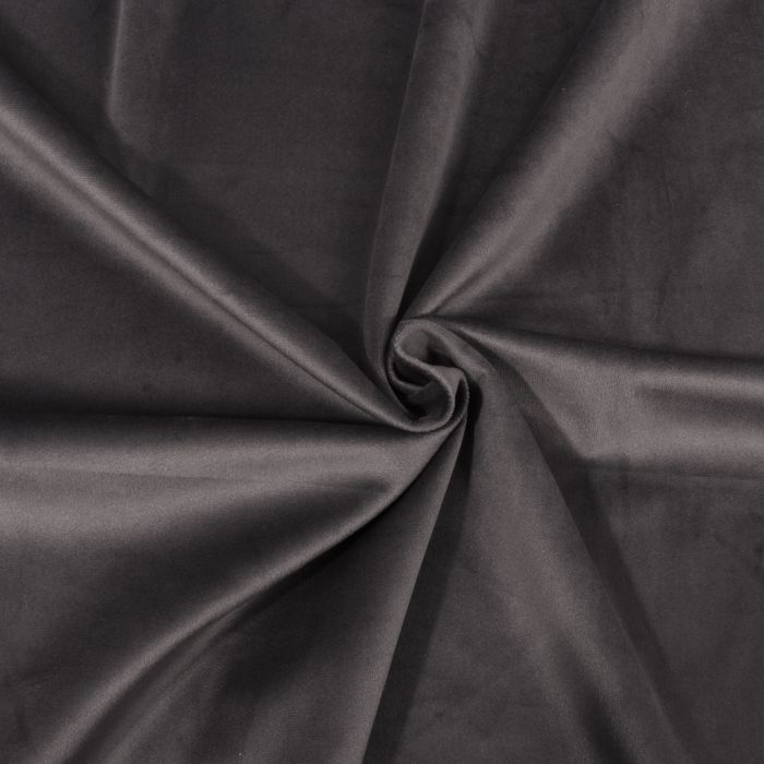 Karališkojo veliūro naktinių užuolaidų komplektas Dark Grey||TavoSapnas