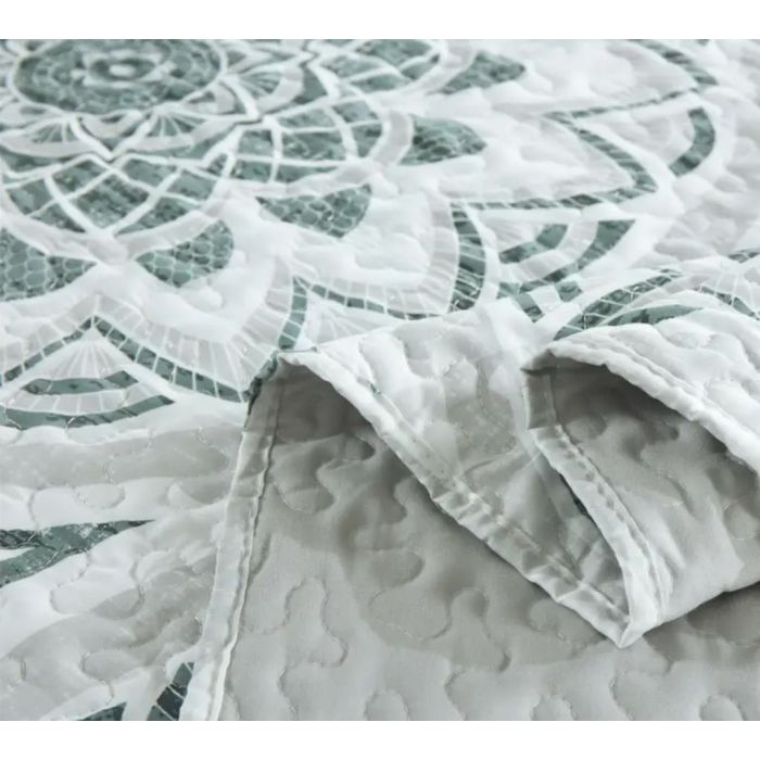 Lovatiesė su pagalvėlių užvalkalais Moss Mandala, 230x230 cm||TavoSapnas
