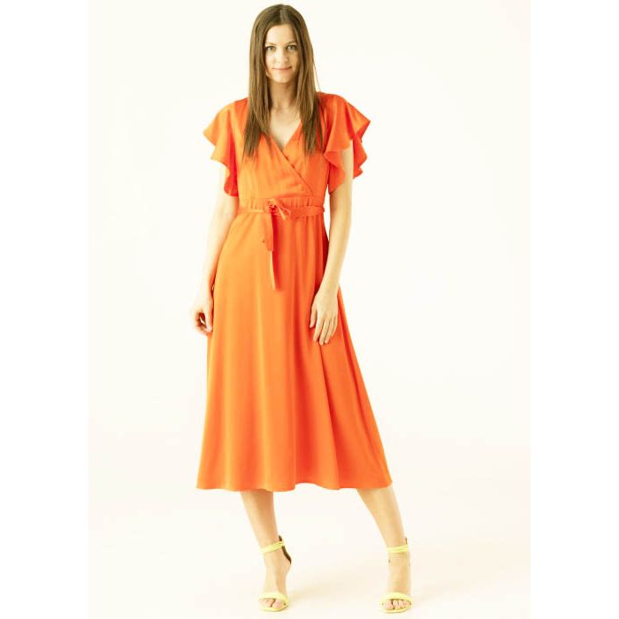 Puošnus plonas audinys Fine Orange||TavoSapnas