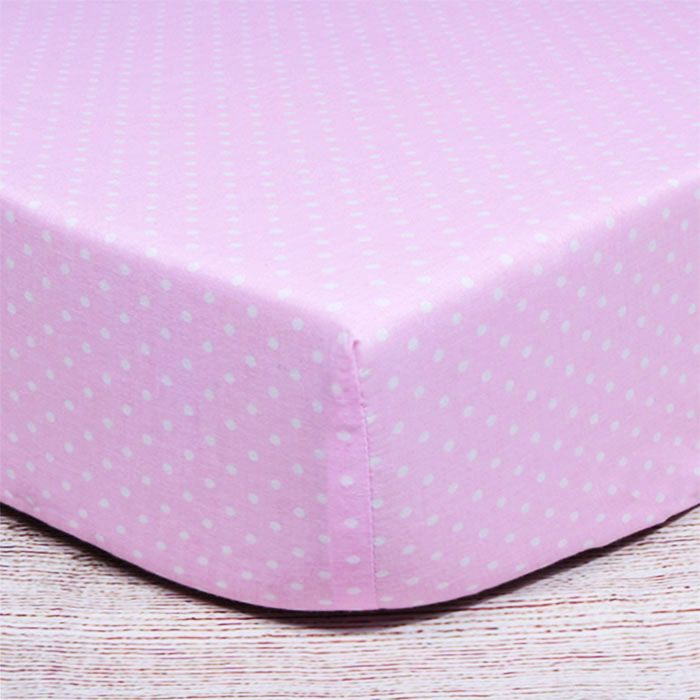 Medvilninė paklodė su guma Saldainiukas, 70x140 cm||TavoSapnas