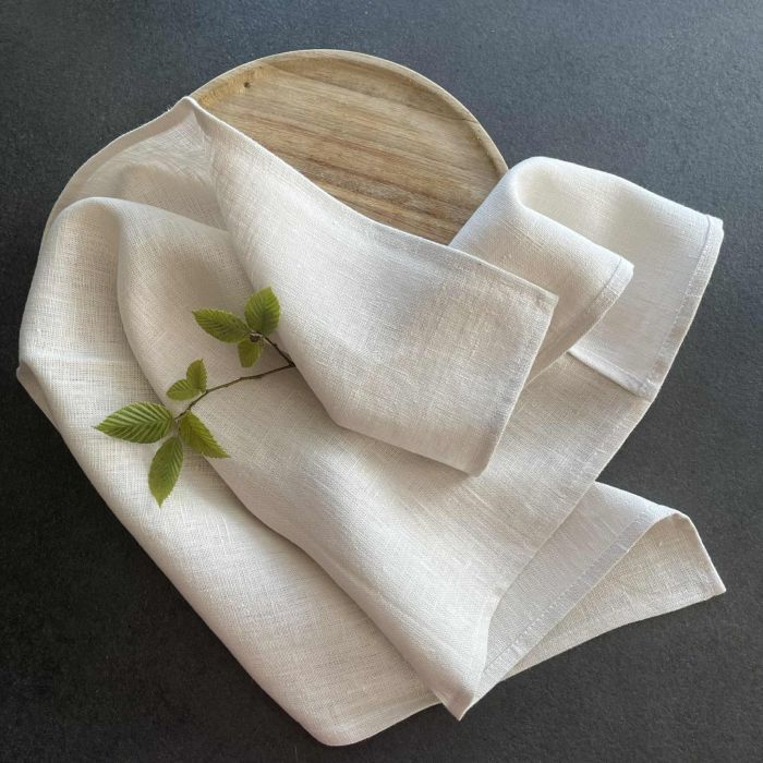 Lininis virtuvinis rankšluostis Ivory, 40x70 cm||TavoSapnas