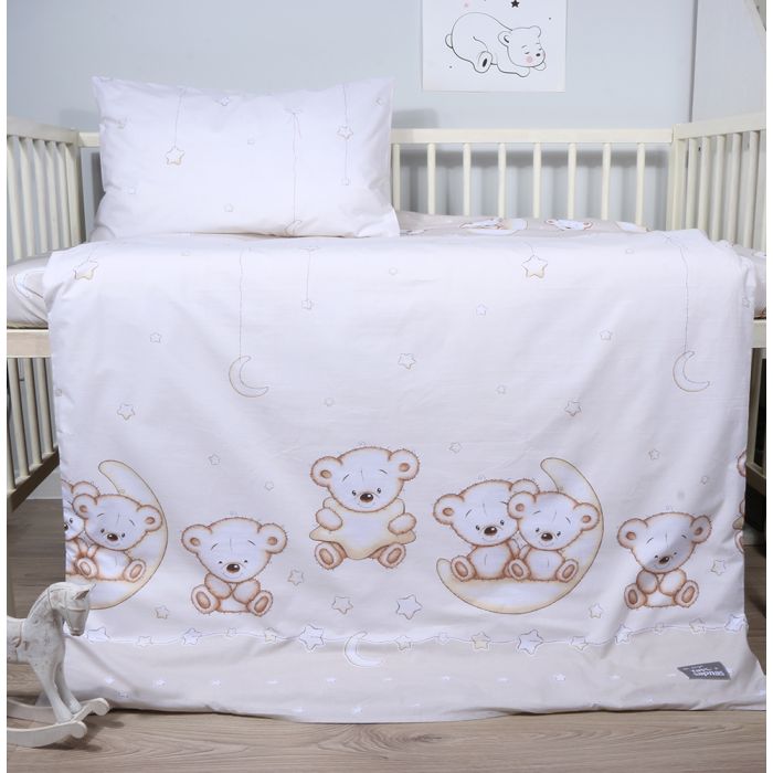 Patalynės komplektas Meškučio sapnas, 100x135, 40x60 cm, su paklode||TavoSapnas