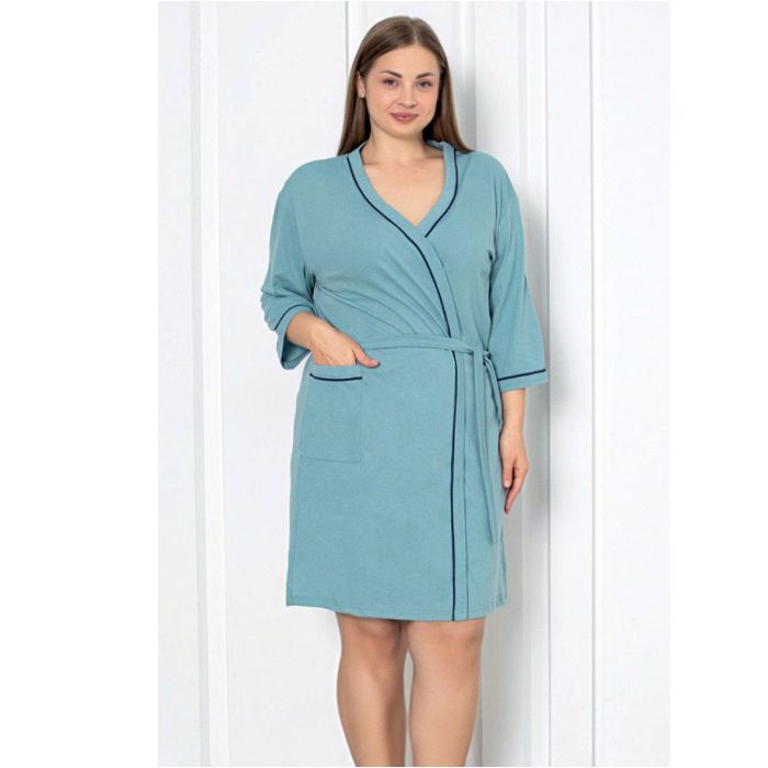 Trikotažinis chalatas Lory, 4XL||TavoSapnas