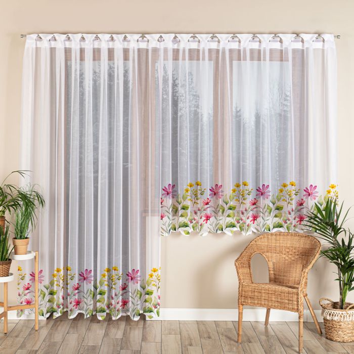 Žakardinė užuolaida Colourful flowers||TavoSapnas