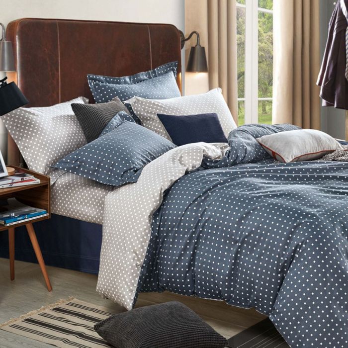 Dvipusis patalynės komplektas Squares, 140x200, 70x80 cm||TavoSapnas