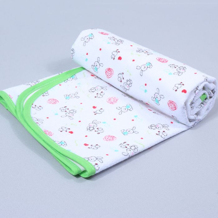 Ekologiškas neperšlampantis frotinis paklotas, 75x75 cm||TavoSapnas