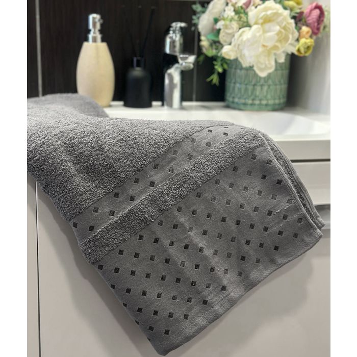 Medvilninis rankšluostis Tesco Grey, 65x135 cm||TavoSapnas