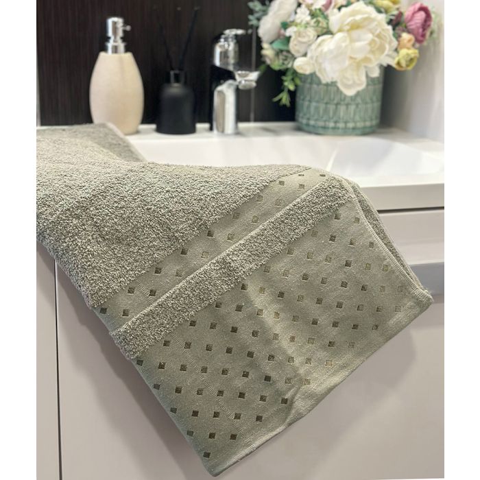 Medvilninis rankšluostis Tesco Khaki, 65x135 cm||TavoSapnas