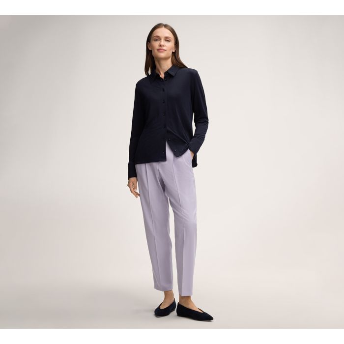 Medvilninis trikotažas (interlock) tamsiai mėlynas||TavoSapnas