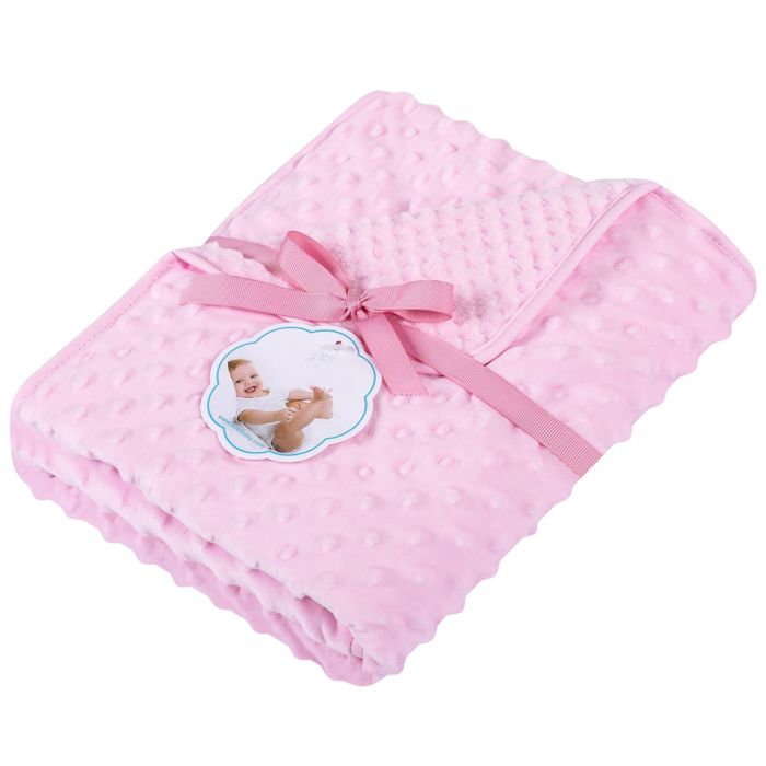 Minkštas minky pledukas Pink, 80x90 cm||TavoSapnas