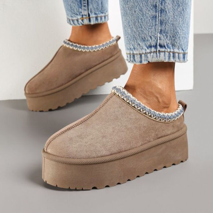 Šiltos moteriškos šlepetės Latte, 36 dydis||TavoSapnas