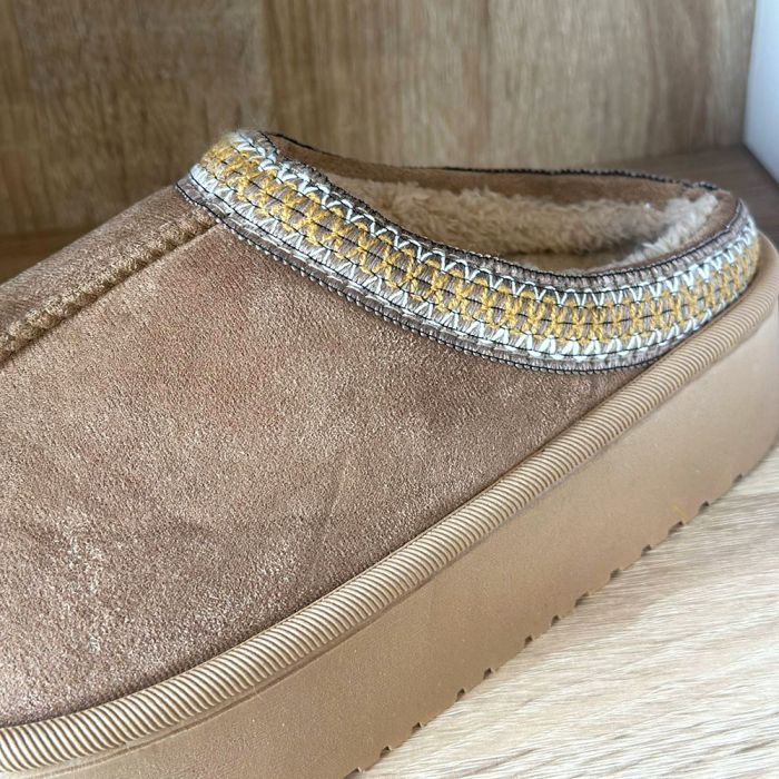 Šiltos moteriškos šlepetės Latte, 36 dydis||TavoSapnas