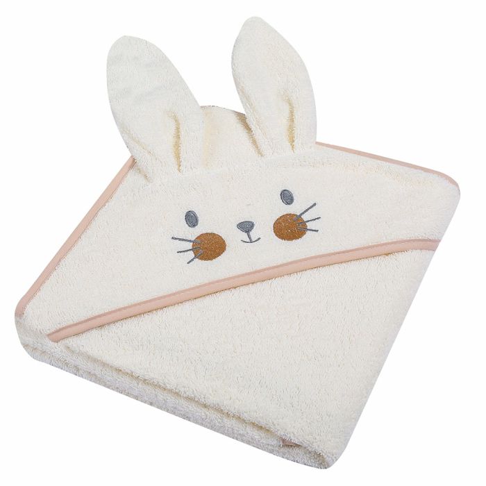 Rankšluostis su gobtuvu Vanilla Bunny, 100x100 cm||TavoSapnas
