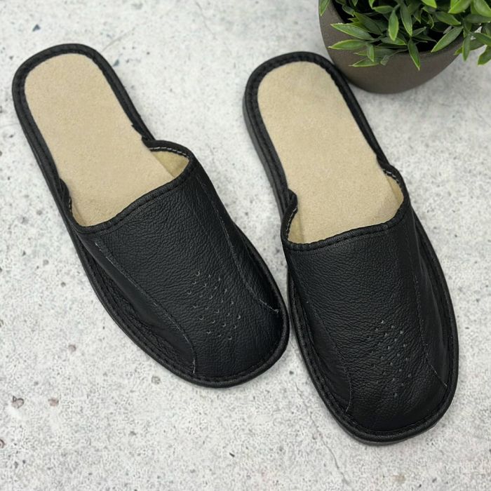 Vyriškos odinės šlepetės Classic, 40 dydis||TavoSapnas