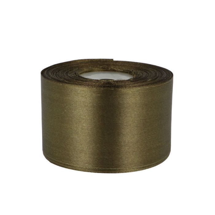 Juostelė atlasinė tamsi chaki 50mm||TavoSapnas