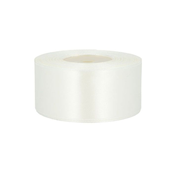 Juostelė atlasinė pieno balta 38mm||TavoSapnas