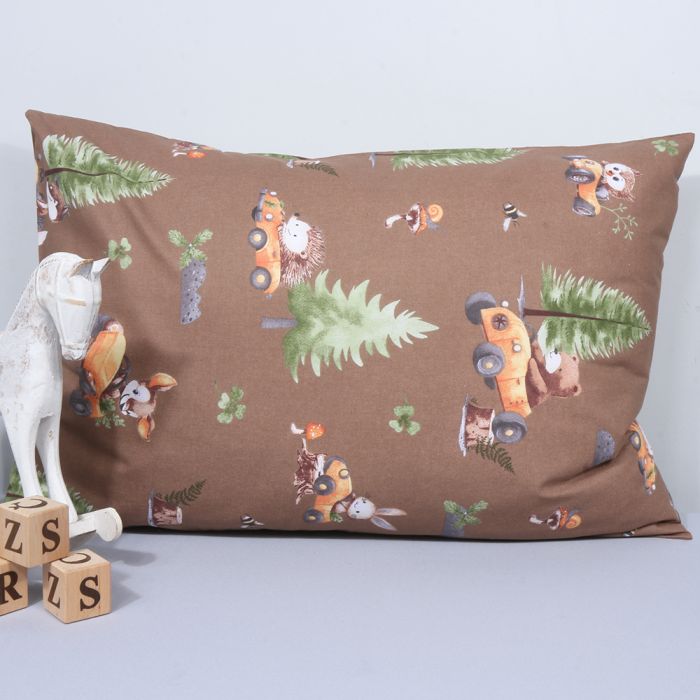 Medvilninis pagalvės užvalkalas Miškelis, 40x60 cm||TavoSapnas